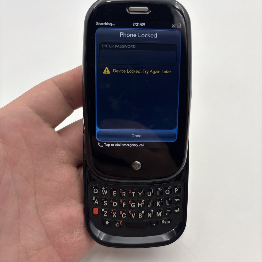 Palm Pre Slider Smartphone Sprint QWERTY Keyboard Black 2.0MP Camera Locked